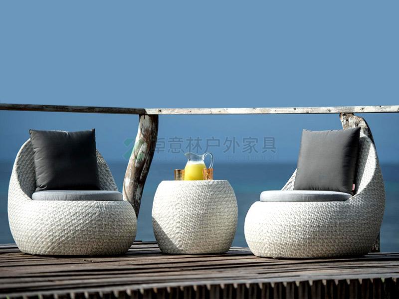 陽臺藤編沙發ZYL-TSF070